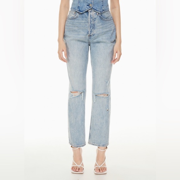 Denim Forum Joni High Rise Loose Jeans 29Lx25W - Picture 2 of 8